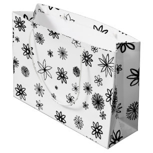 Grand Sac Cadeau Fleur d'amour