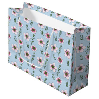 Grand Sac Cadeau Fleurs de Manuka