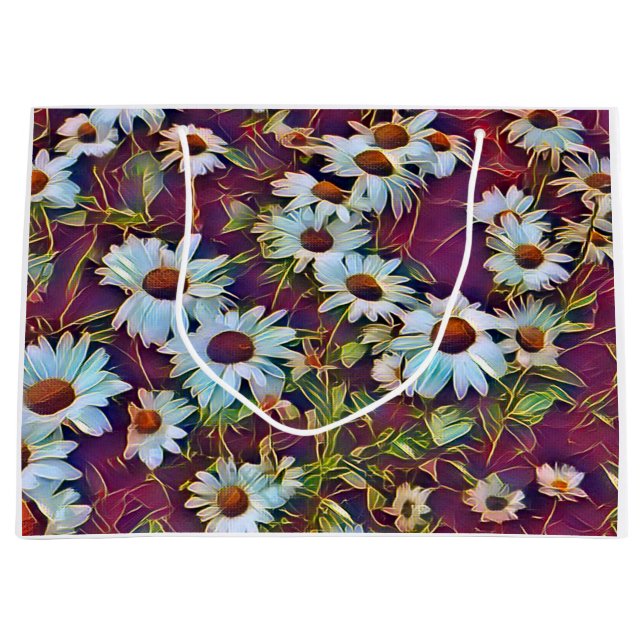 GRAND SAC CADEAU FLEURS DU JOUR (Devant)