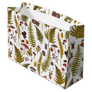Grand Sac Cadeau Flore et faune boisées 2