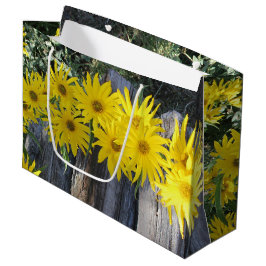 Grand Sac Cadeau Flores en mi hierbas " fleurs dans mes mauvaises h
