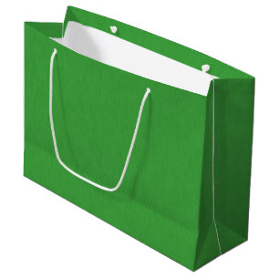 Grand Sac Cadeau Fond vert texturé visuel calme et simple
