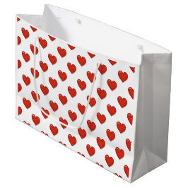 Grand Sac Cadeau Forme cardiaque