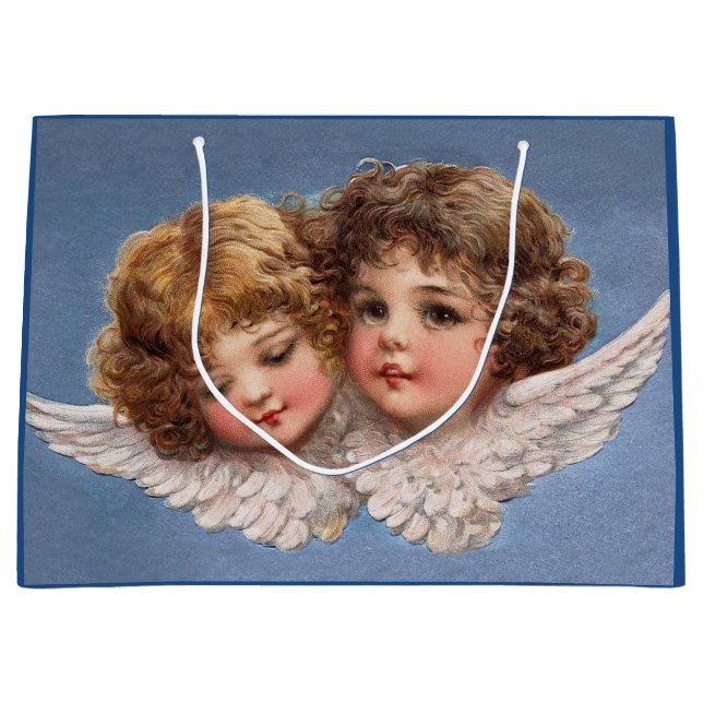 Grand Sac Cadeau Frances Brundage : Couples 1 d'ange (Devant)