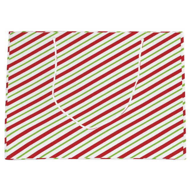 Grand Sac Cadeau "Frappes de Noël" (Devant)