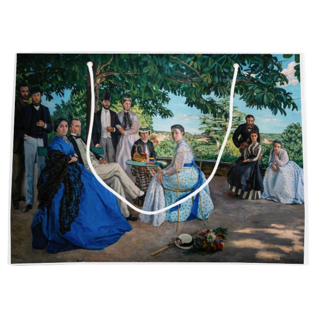 Grand Sac Cadeau Frédéric Bazille - La Réunion Familiale (Devant)