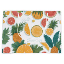 Fruit exotique motif floral.