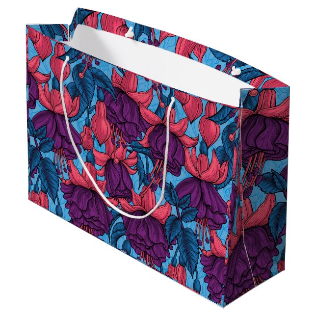 Grand Sac Cadeau Fuchsia (Dos Angle)