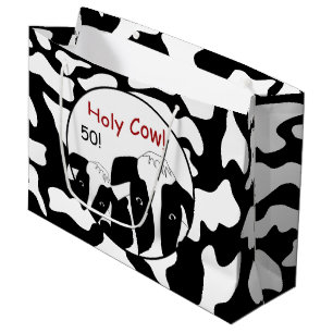 Grand Sac Cadeau Funky Holy Cow Birthday LGB