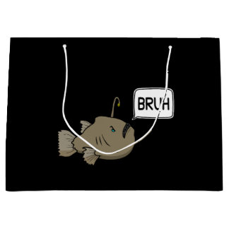 Grand Sac Cadeau Funny Anglerfish dit Bruh