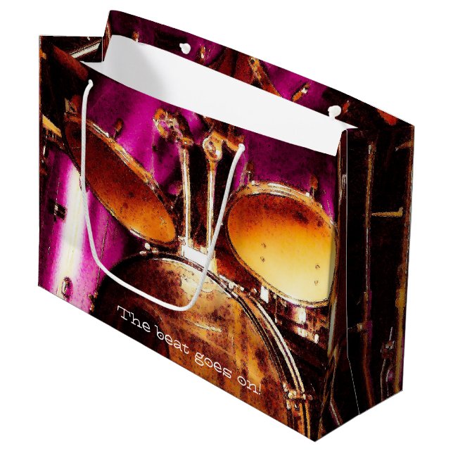 Grand Sac Cadeau Fûts, confiture extérieure (Devant Angle)