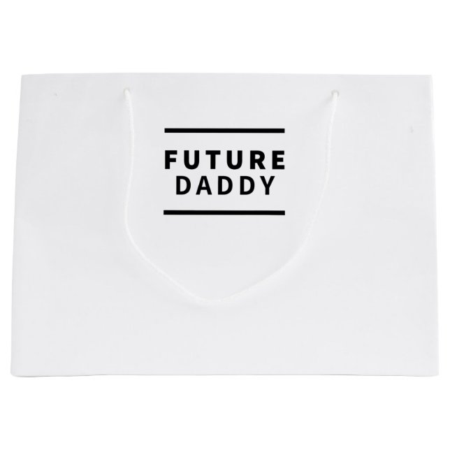 Grand Sac Cadeau Future papa (Devant)