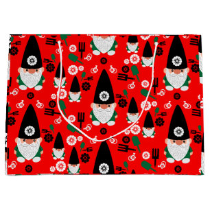 Grand Sac Cadeau Gardeners Gnome Cadeau
