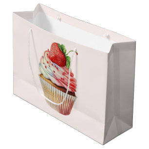 Grand Sac Cadeau Gâteau Cupcake Sucré Dessert