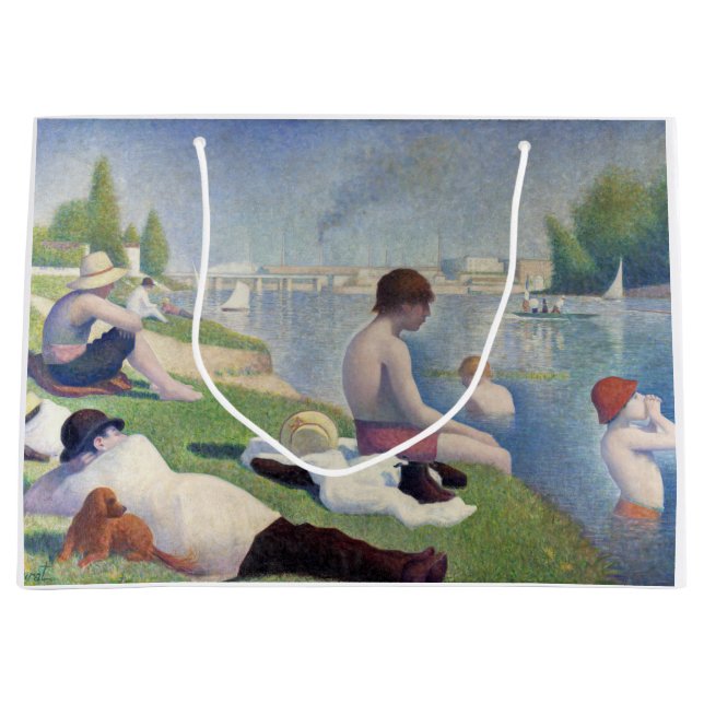 Grand Sac Cadeau Georges Seurat — Bathers à Asnières (Devant)