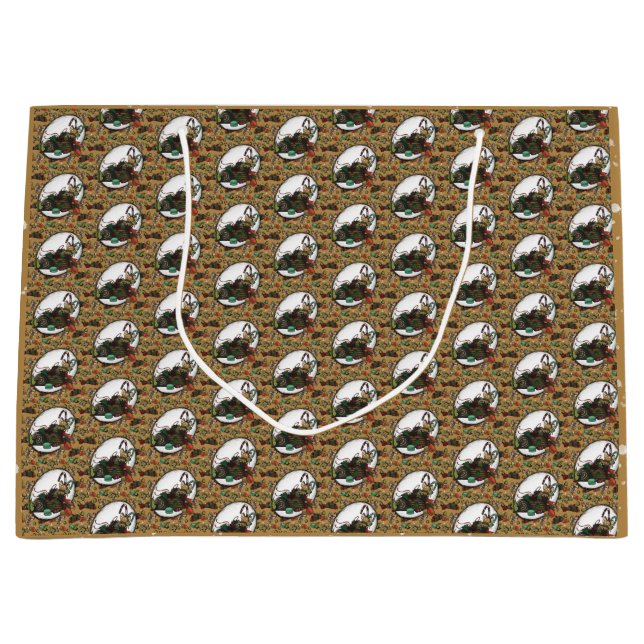 Grand Sac Cadeau Gingerbread Man- Coco (Devant)