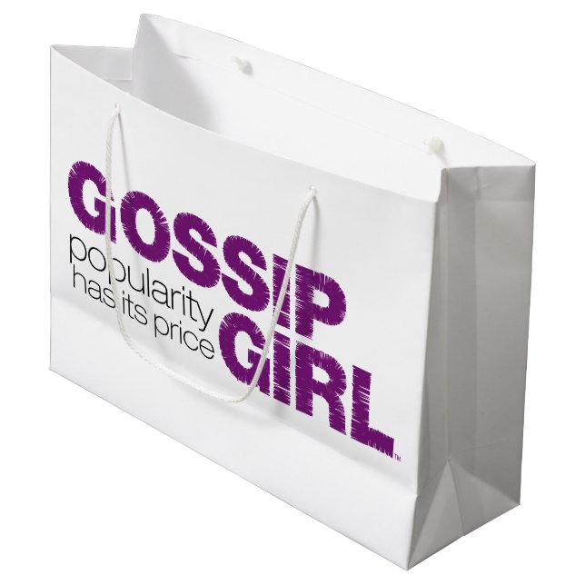 Grand Sac Cadeau Gossip Girl - La Popularité A Son Prix (Devant Angle)