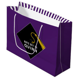 Grand Sac Cadeau Graduation violet