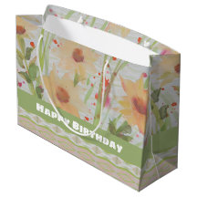 Grand Pastel Floral Cadeau Anniversaire