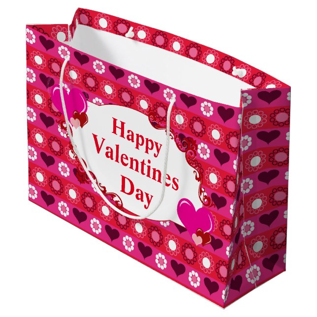 Grand Sac Cadeau Grande Saint Valentin (Dos Angle)