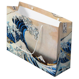 Grand Sac Cadeau Grande vague, Hokusai, Ukiyo-e