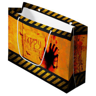 Grand Sac Cadeau graphisme Happy Halloween grinté de SlipperyJoe ja