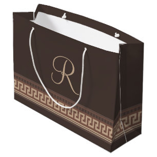 Grand Sac Cadeau Greek Key