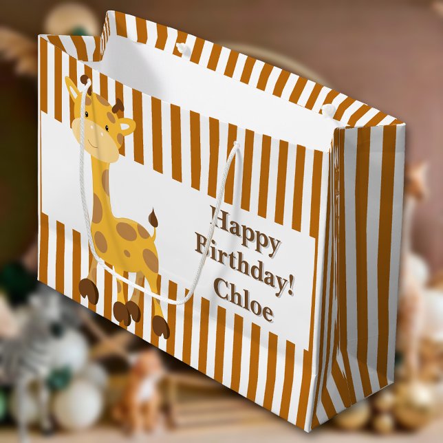 Grand Sac Cadeau Grillades Orange-Blanc ・ Personnalisées (Créateur téléchargé)