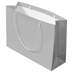 Grand Sac Cadeau Gris Géométrique Pâle et Doux