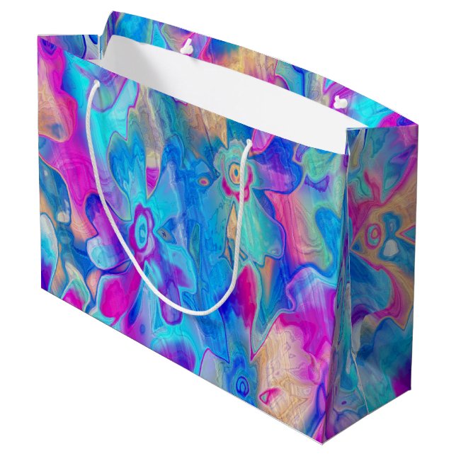 Grand Sac Cadeau Grundgy-Painted-Florals-4- (Dos Angle)