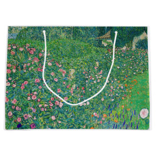 Grand Sac Cadeau Gustav Klimt - Paysage du jardin italien