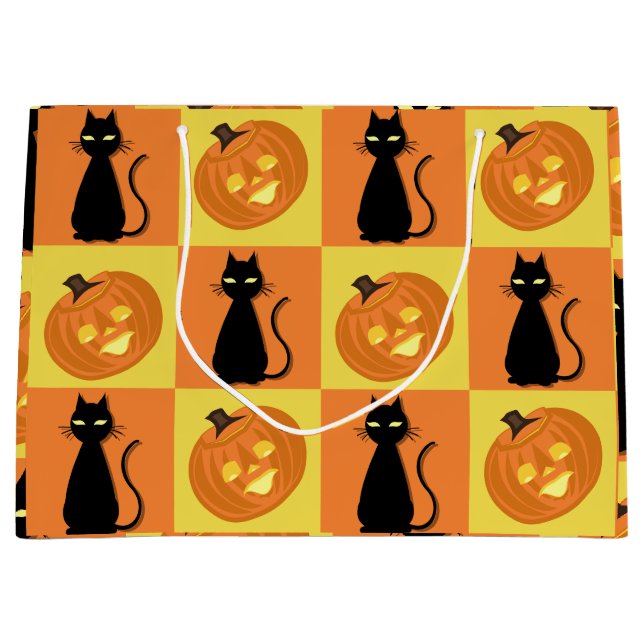 Grand Sac Cadeau Halloween gift bag (Devant)