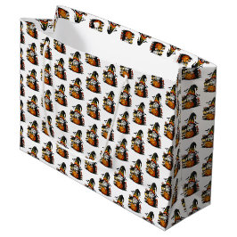 Grand Sac Cadeau Halloween Gnome Gift Bag