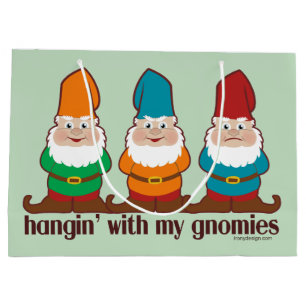 Grand Sac Cadeau Hangin avec mon Gnomies