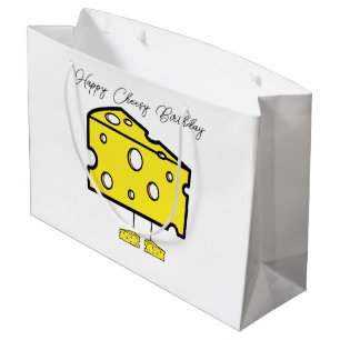 Grand Sac Cadeau Happy Birthday Gift Bag Cheesy Birthday
