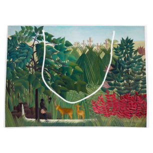 Grand Sac Cadeau Henri Rousseau - La cascade