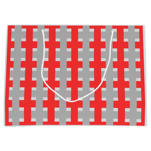 Grand Sac Cadeau Highland Red Signature Gift Bag (Devant)