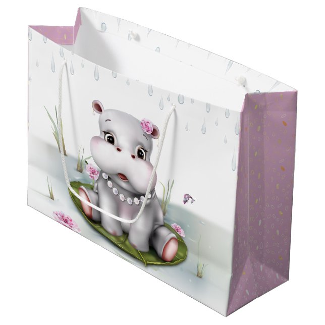 Grand Sac Cadeau Hippo River Adventure (Devant Angle)