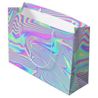 Grand Sac Cadeau Holographique