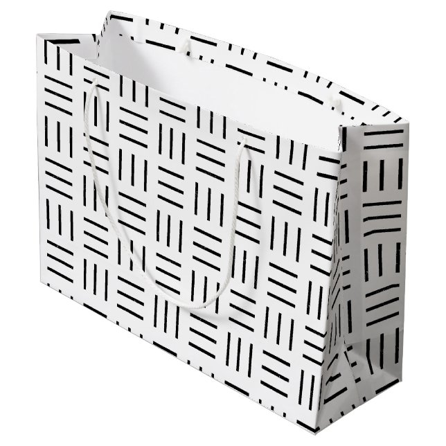 Grand Sac Cadeau Horizontal Et Vertical (Dos Angle)