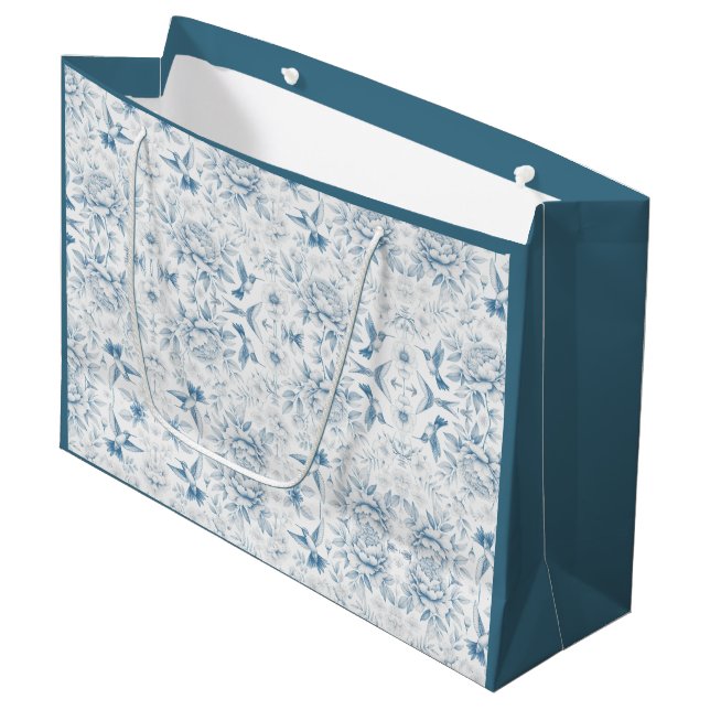 Grand Sac Cadeau Hummingbird Toile Gift Bags (Devant Angle)