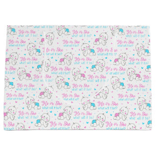 Grand Sac Cadeau Il Elle Nouveau Bébé