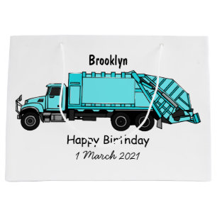 Grand Sac Cadeau Illustration de camion à ordures