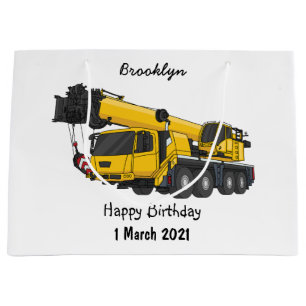 Grand Sac Cadeau Illustration de camion de grue