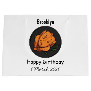 Grand Sac Cadeau Illustration de poulet rôti