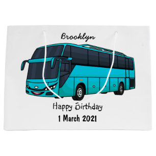 Grand Sac Cadeau Illustration d'un autobus à passagers moderne