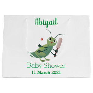 Grand Sac Cadeau Illustration d'un insecte du cricket vert mou