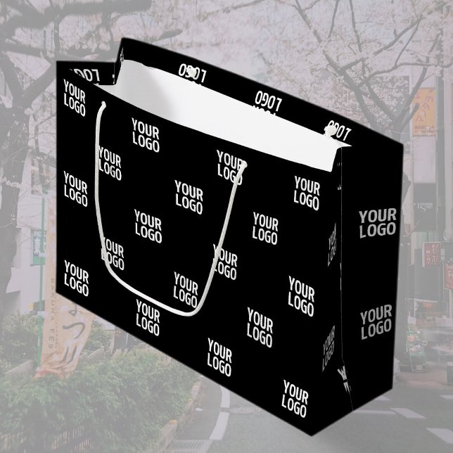 Grand Sac Cadeau Image, conception ou logo de l'entreprise qui se r (Créateur téléchargé)