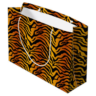 Grand Sac Cadeau Impression rayure de tigre