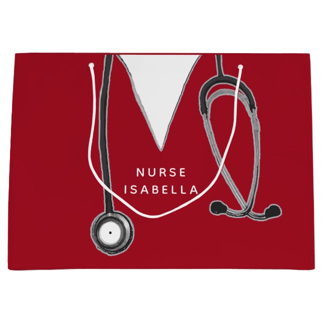 Grand Sac Cadeau Infirmière (Devant)